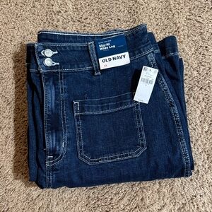Old Navy Indigo Wide Leg Jeans